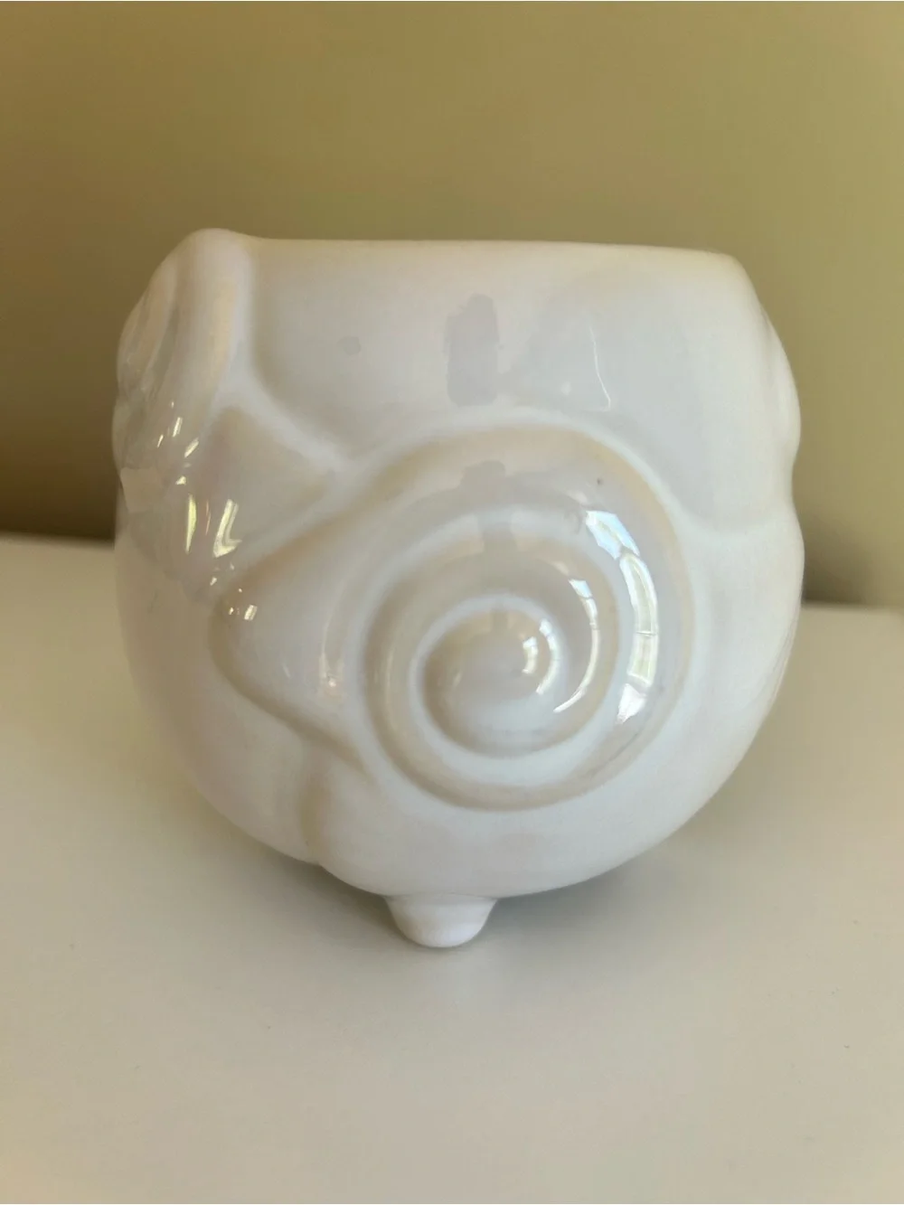 West Elm Farmhouse Figural Animal Lamb Sheep Ram Footed Mug Cup Stoneware